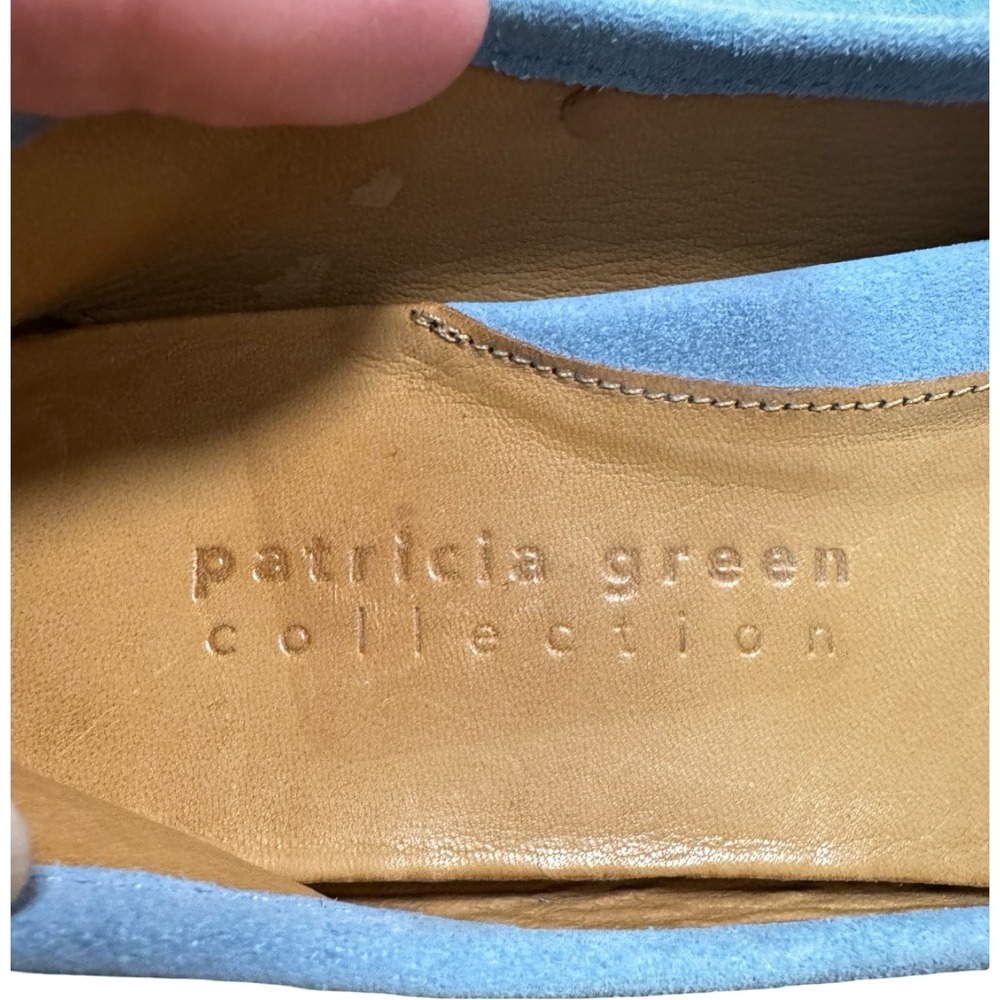 Patricia Green Driving Loafers Womens 8.5M Light Blue Excellent‎ Suede Moccasins - Picture 6 of 7